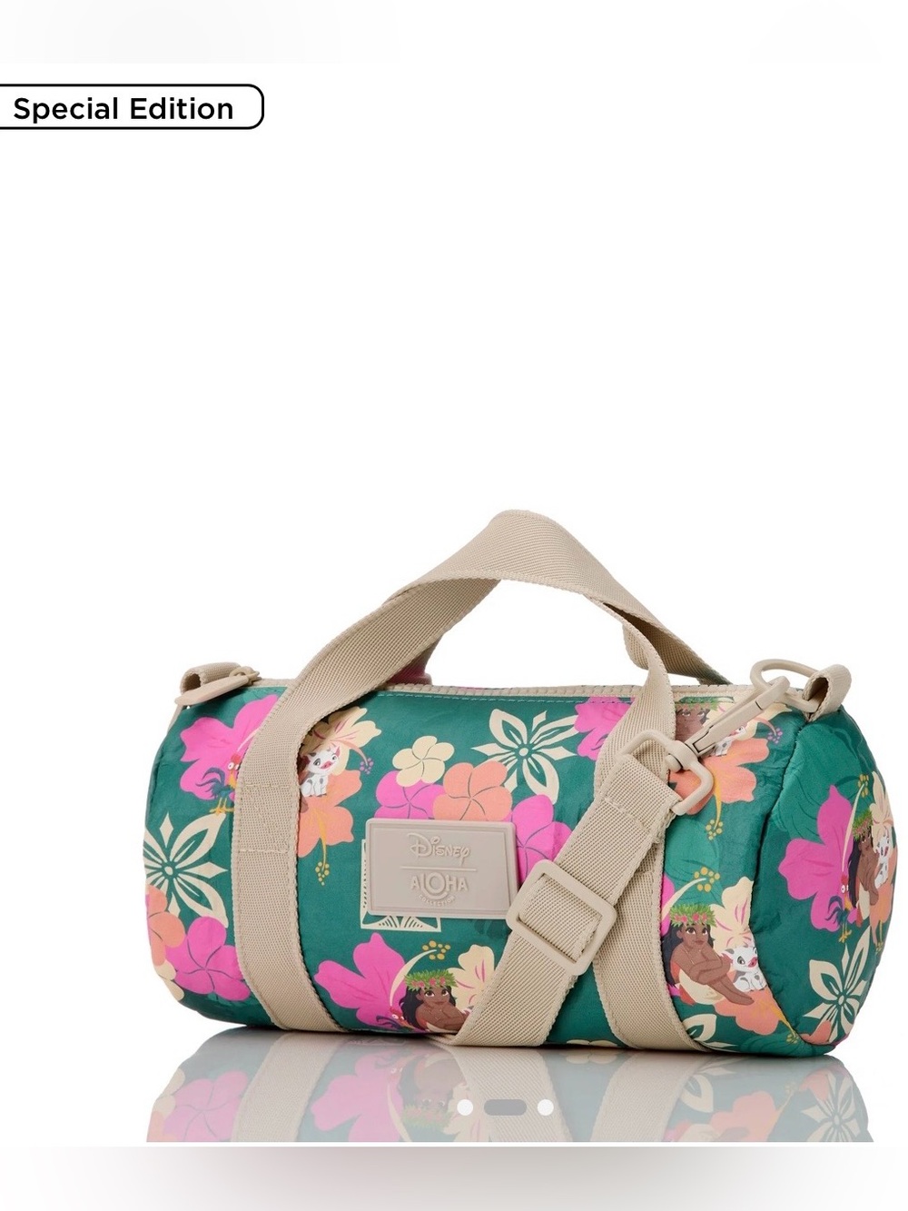 NWT ALOHA Collection x Disney Moana Teal Green Mini Mini Duffel crossbody